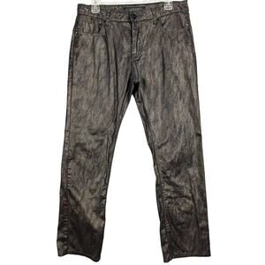 Liverpool jeans Company Pants Womens 12/31 Snakeskin Brown Rocker Grunge Goth
